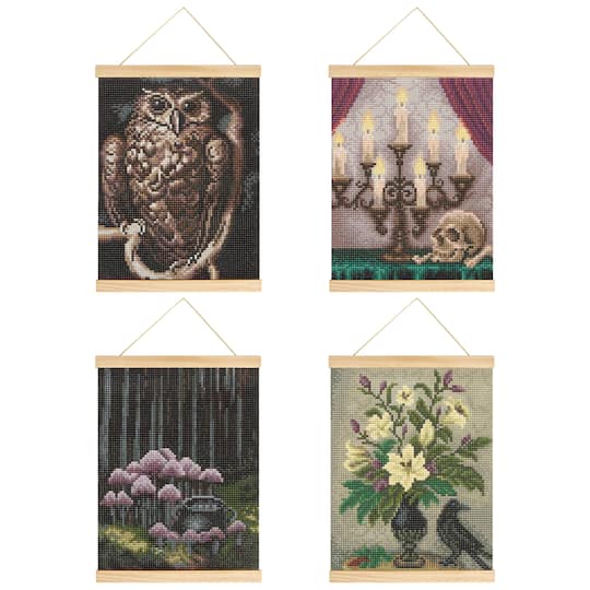 8" x 10" Dark Shadows Mystery Diamond Art Kit with Magnetic Wood Frame by Make Market®
